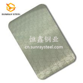 广东优质供应304不锈钢立方体压花板 珠光板 不锈钢彩色压花板